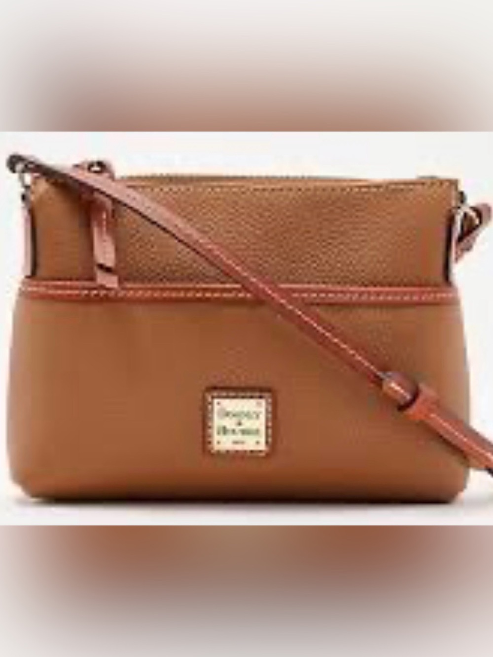 Dooney & Bourke EUC Tan Pebble Leather Crossbody